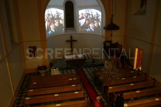 Czech Christmas Mass - video recording and projection