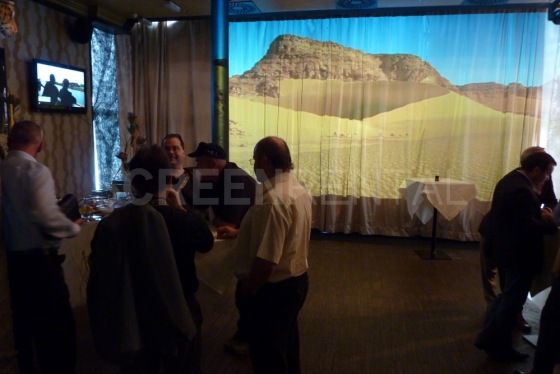 Světelné dekorace v duchu Afriky na akci Continentalu