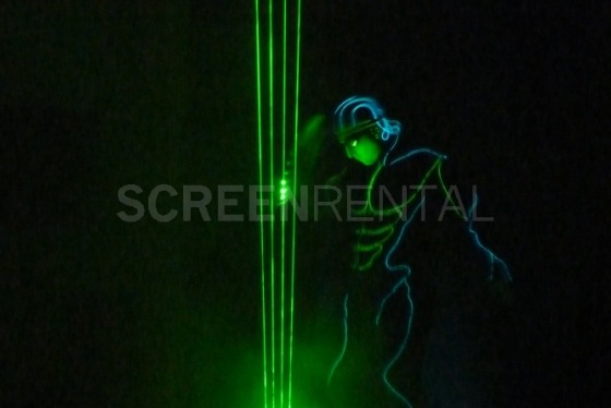 Laserman na večírku DEL