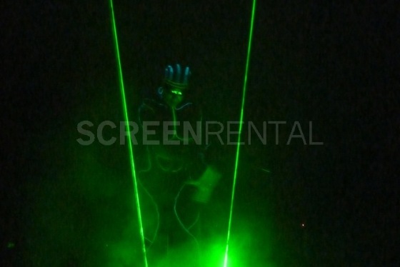 Laserman na večírku DEL