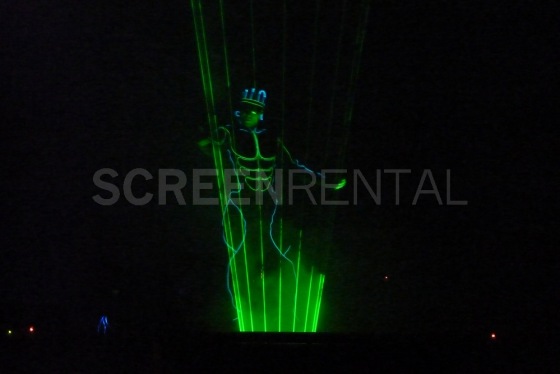 Laserman na večírku DEL