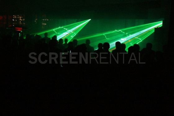 FogScreen v kombinaci s laser show v Brně