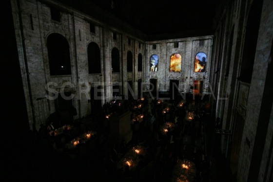 Videomapping v berlínské radnici