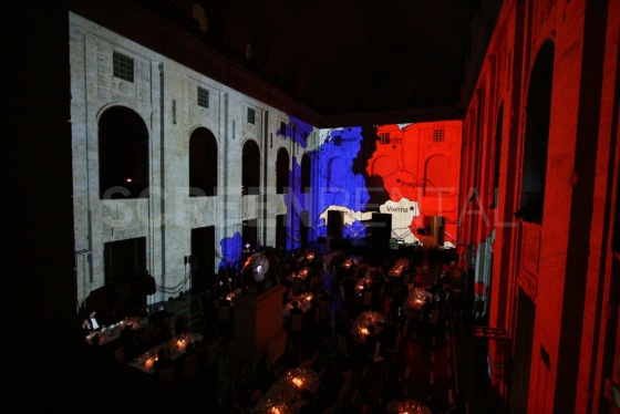 Videomapping v berlínské radnici