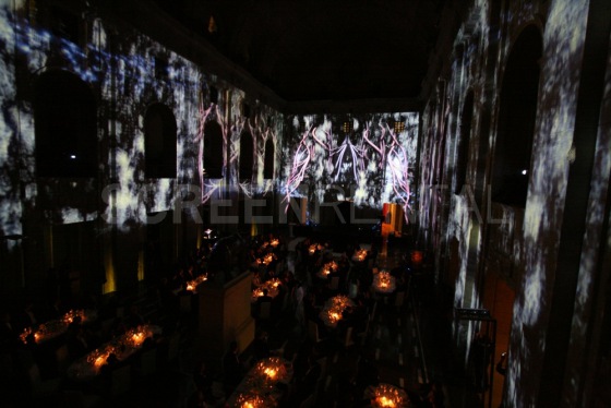 Videomapping v berlínské radnici