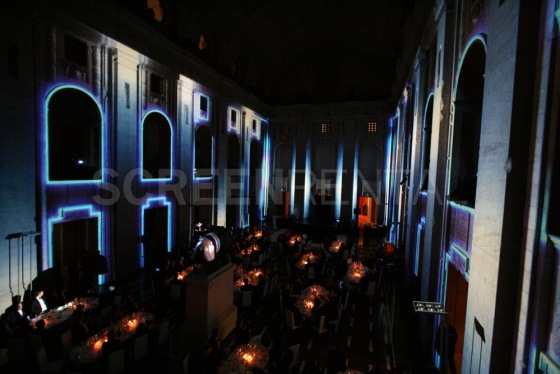 Videomapping v berlínské radnici